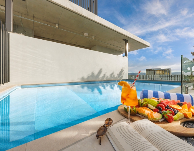 Rooftop pool