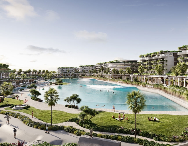 Artist impression of beach at Palm Valley