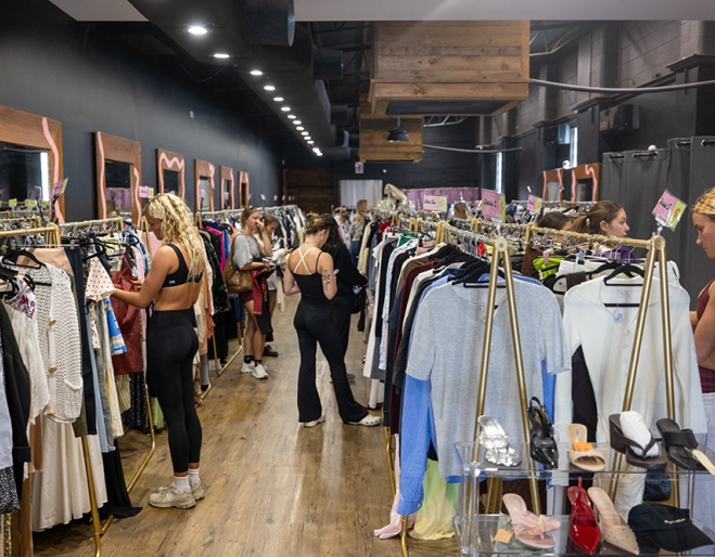 Interior of store