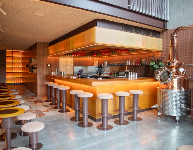 Entrance and Bar of Burly Bar