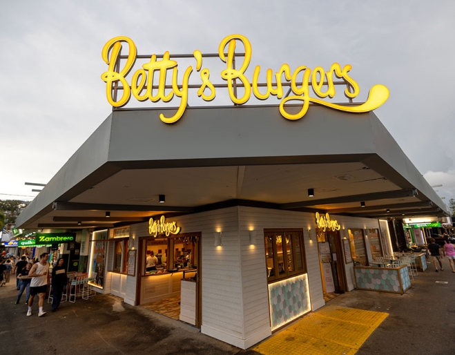 Exterior view of Betty's Burgers Burleigh Heads