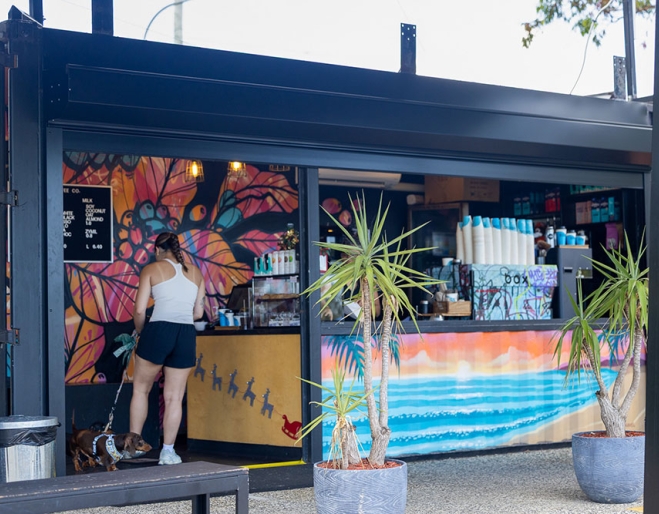 Exterior of Box Coffee Co