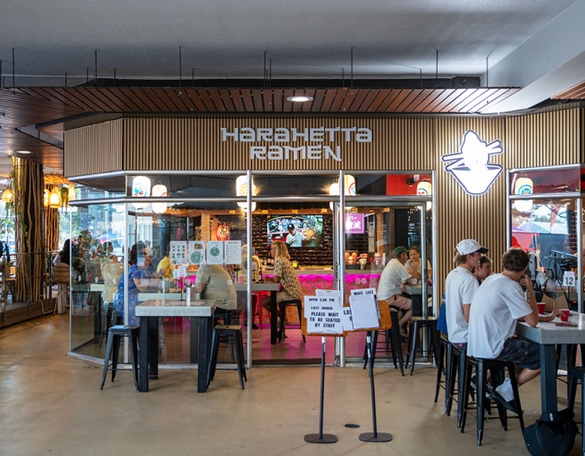 Entry view of Harahetta Ramen