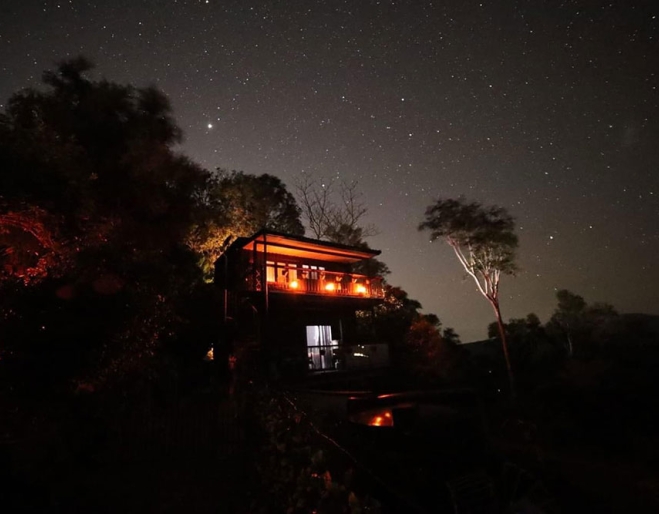 The Jardin Collective view at night
