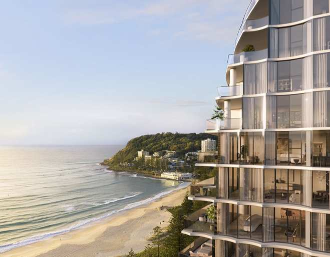 External side view of Mondrian Gold Coast