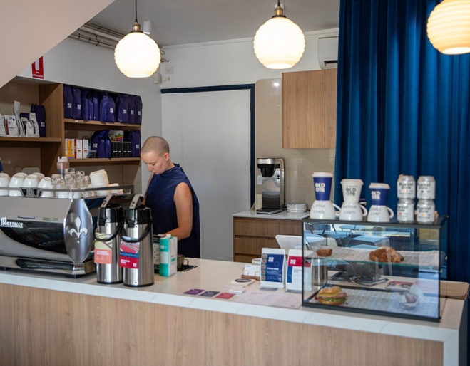 Internal venue with barista 
