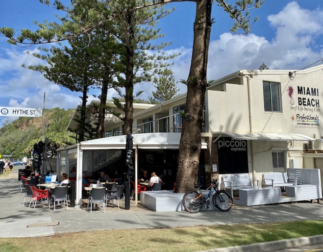Exterior side view of Piccolo Espresso Miami