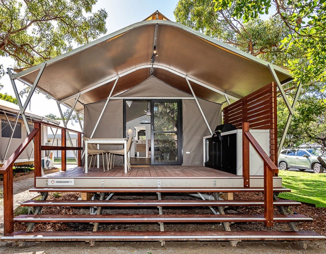 Glamping tent Tweed Holiday Parks Pottsville North