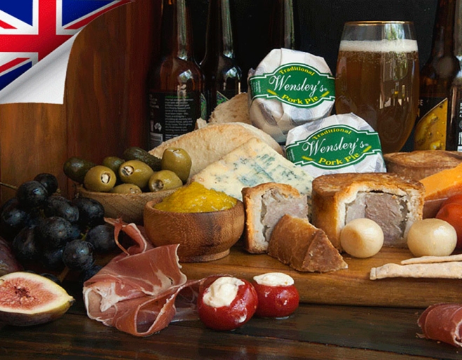 Plate of goods at Wensley's Fine Fayre