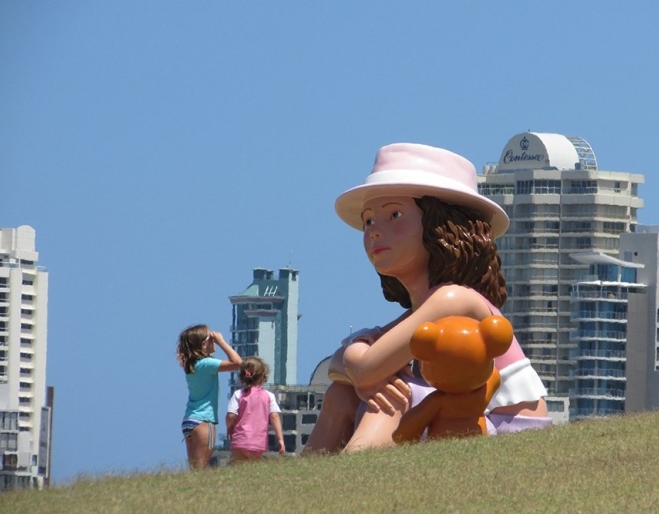 Statues at Broadwater Parklands Southport