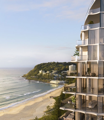 External side view of Mondrian Gold Coast