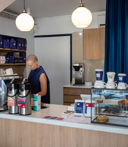 Internal venue with barista 