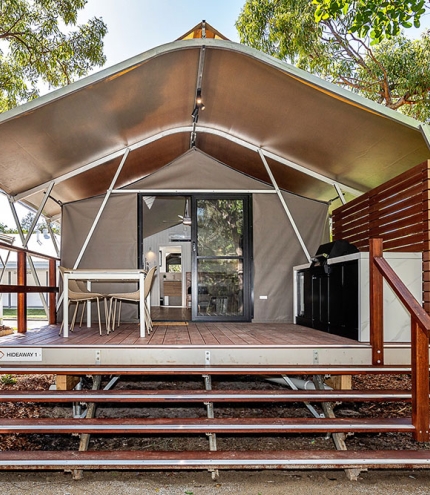 Glamping tent Tweed Holiday Parks Pottsville North