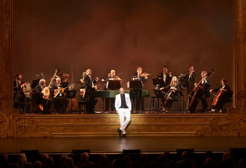Orchestra performing overview