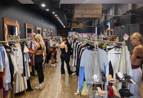 Interior of store