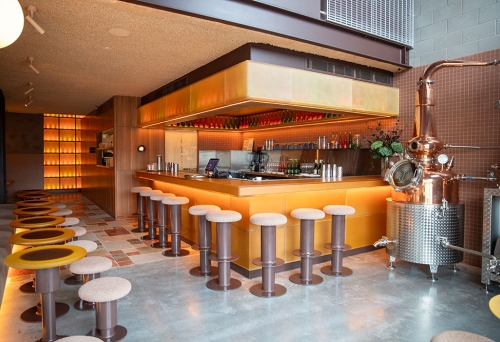 Entrance and Bar of Burly Bar