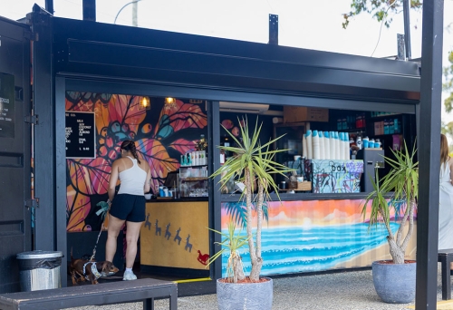 Exterior of Box Coffee Co