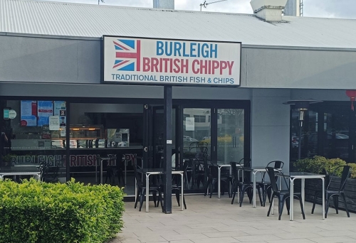 Exterior of Burleigh British Chippy