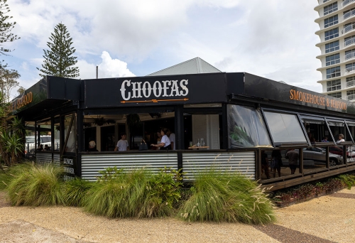 Exterior of Choofa's Smokehouse Coolangatta 