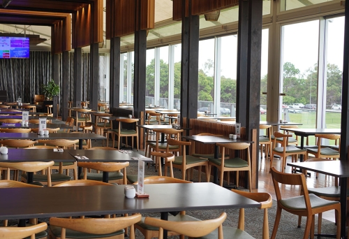 Seating inside Frenzy Food Court