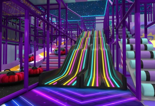 Slide inside Area 51 World Helensvale