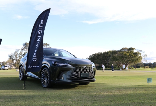 Lexus NX Plug-in Hybrid on a Golf Course, Lexus of Southport Golf Day