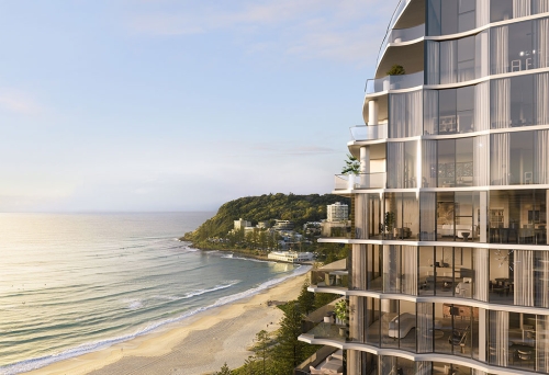 External side view of Mondrian Gold Coast