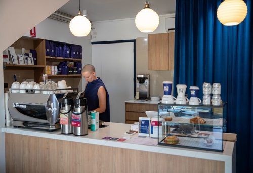 Internal venue with barista 