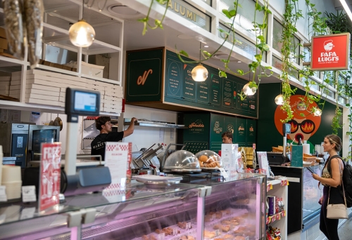 Venue with ordering counter
