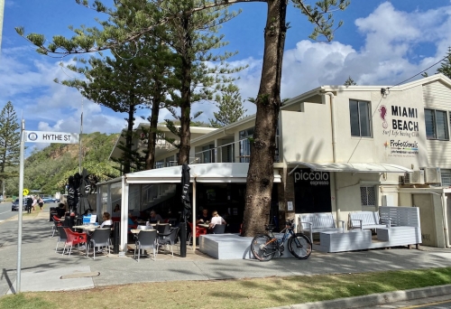 Exterior side view of Piccolo Espresso Miami