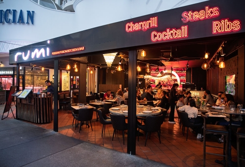 Exterior of Rumi Persian Restaurant Broadbeach