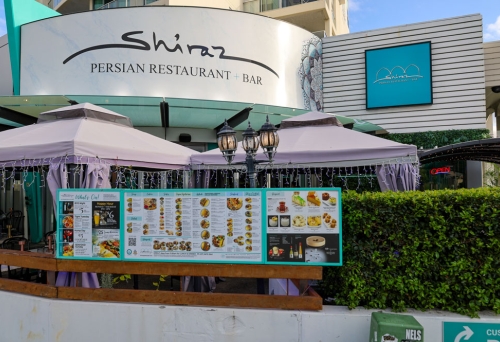 Exterior view of Shiraz Persian Restaurant + Bar 
