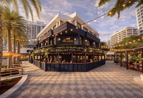Render of the Fig'n'Fox exterior
