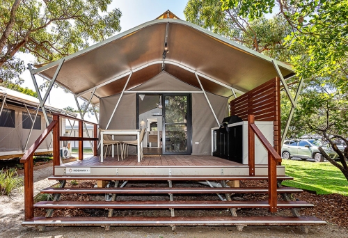 Glamping tent Tweed Holiday Parks Pottsville North