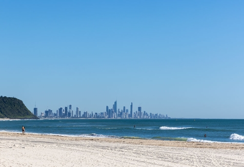 View of Palm Beach looking towards Surfers Paradise