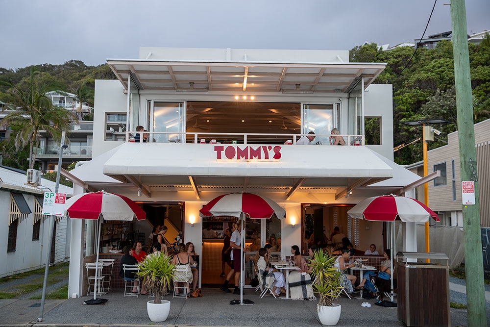 Exterior facade of Tommy's Italian Currumbin