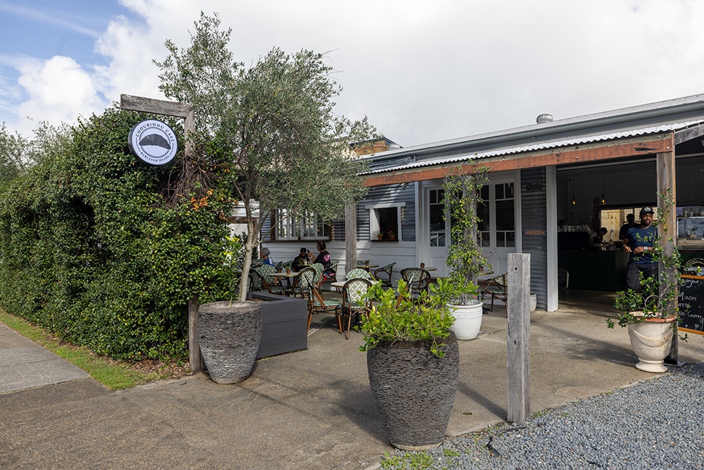 Outside of cafe