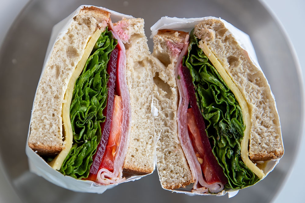 Ham sandwich at 94 Morning Cub