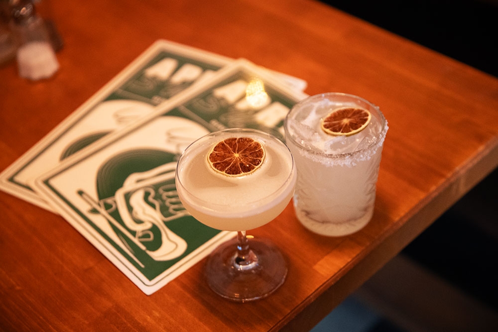 Margarita and Daiquiri on table