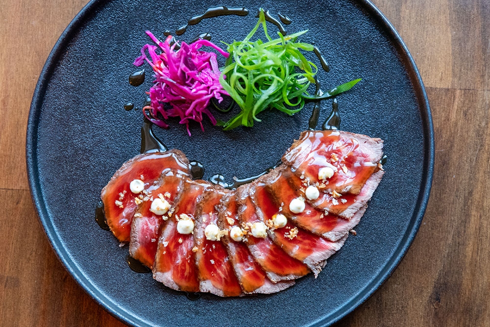 Wagyu beef tataki at Bistro Lamp, Mermaid Beach