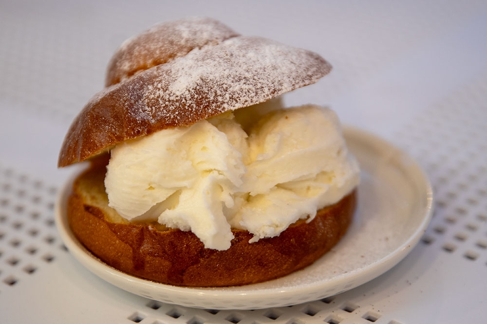 Gelato Brioche at Ciccio's Pizza & Gelato Broadbeach
