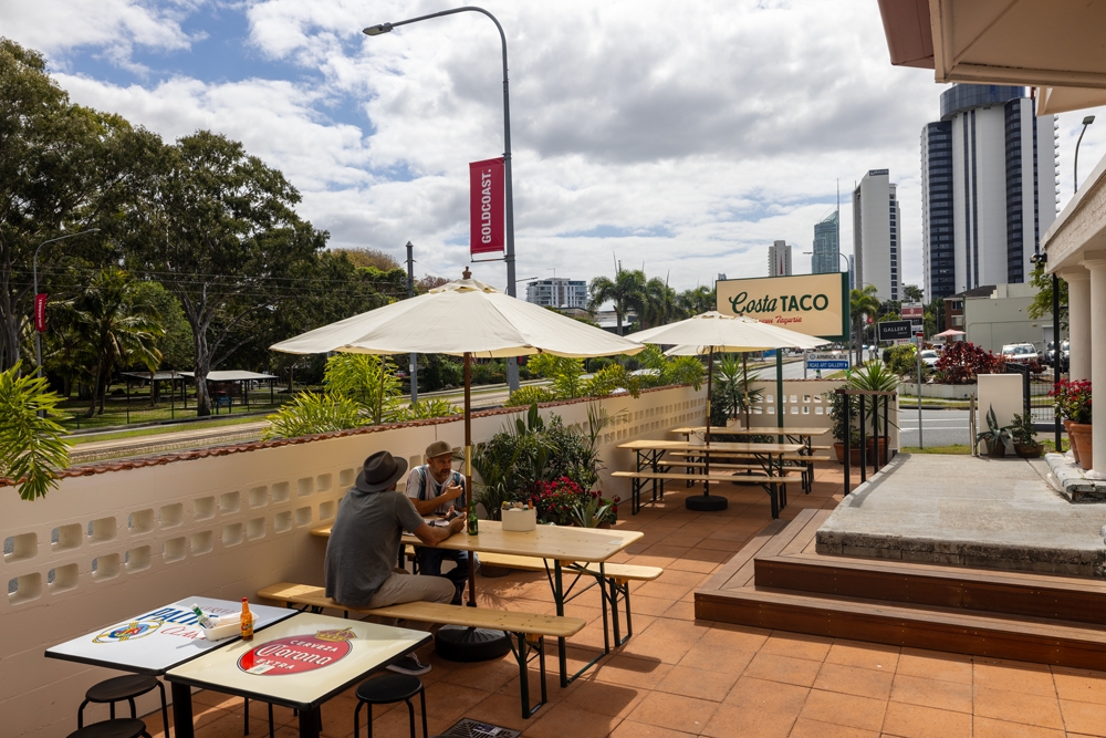 Outdoor area, Costa Taco Broadbeach