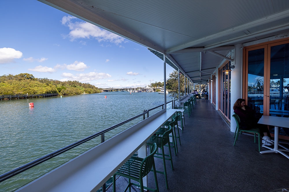 Balcony seating at Dayo Cafe