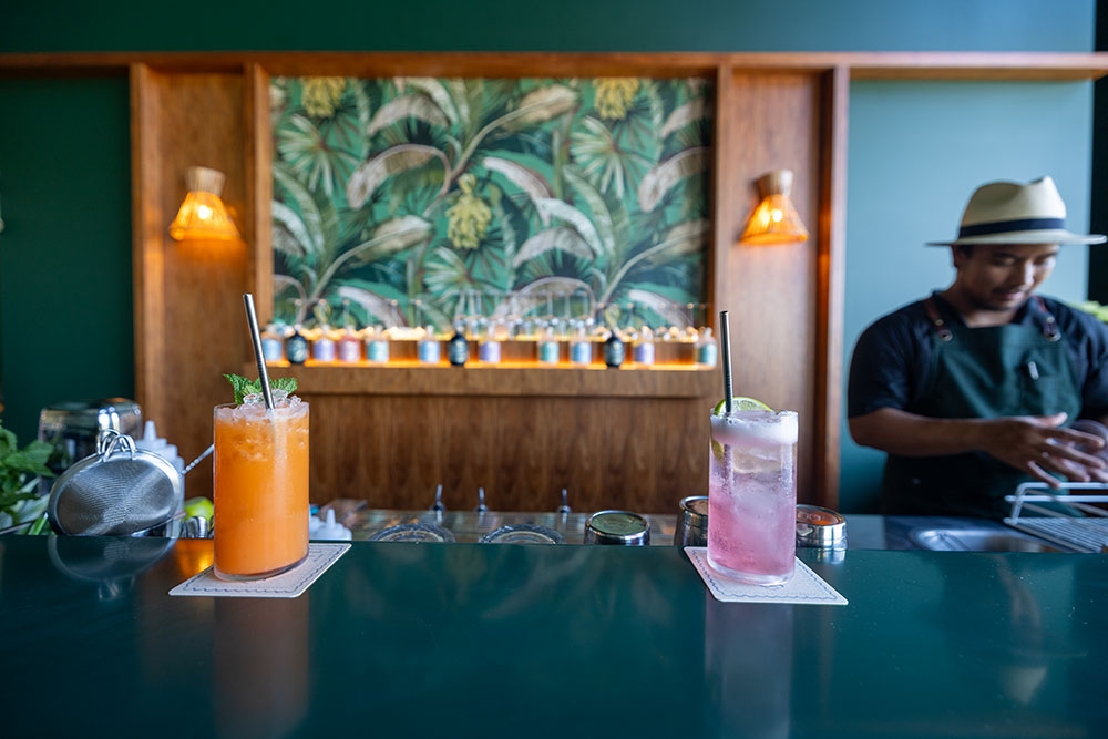 Bar tender at Familiar Spirits Burleigh Heads