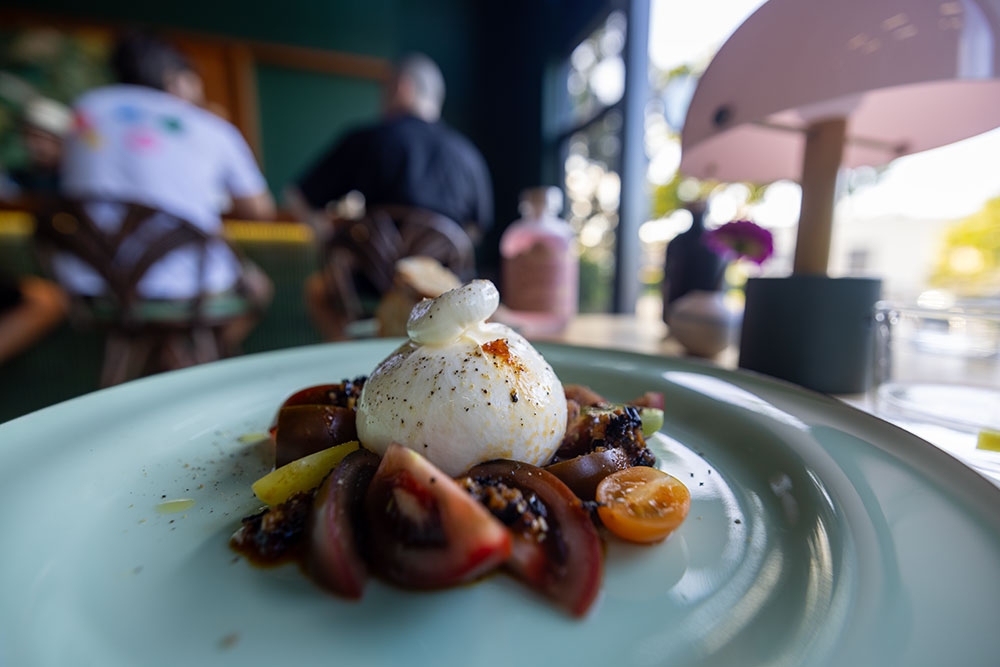 Burrata at Familiar Spirits Burleigh Heads