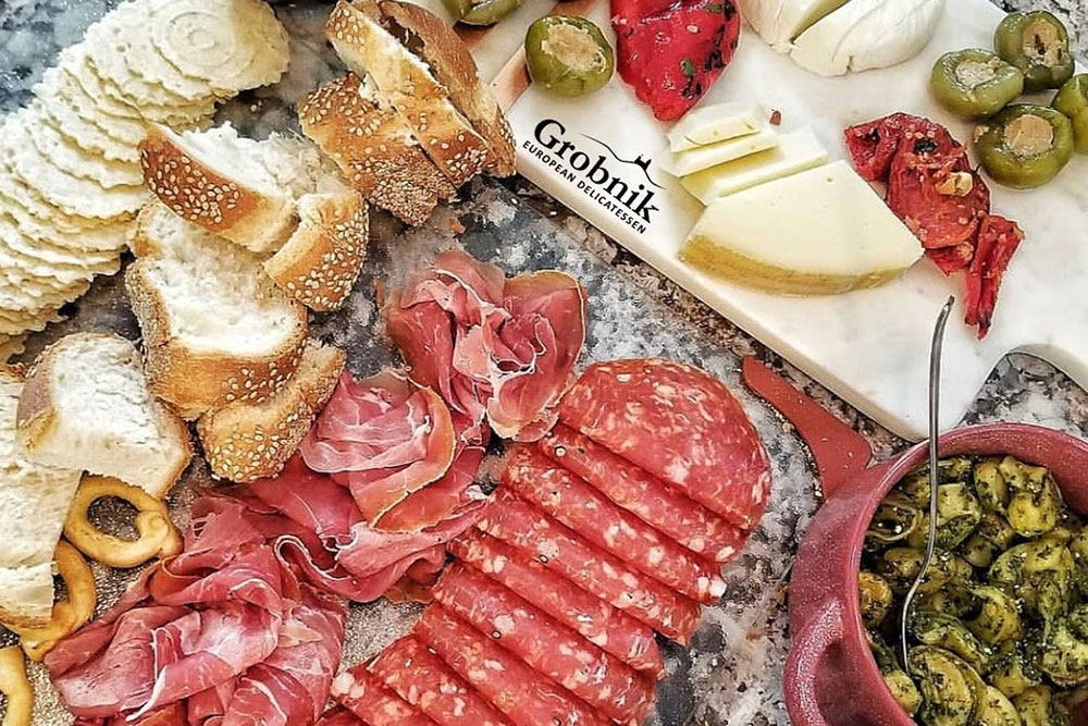 Range of products at Grobnik Deli