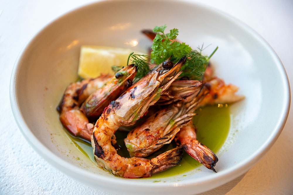 Ballina prawns at Hanks Kirra Beach