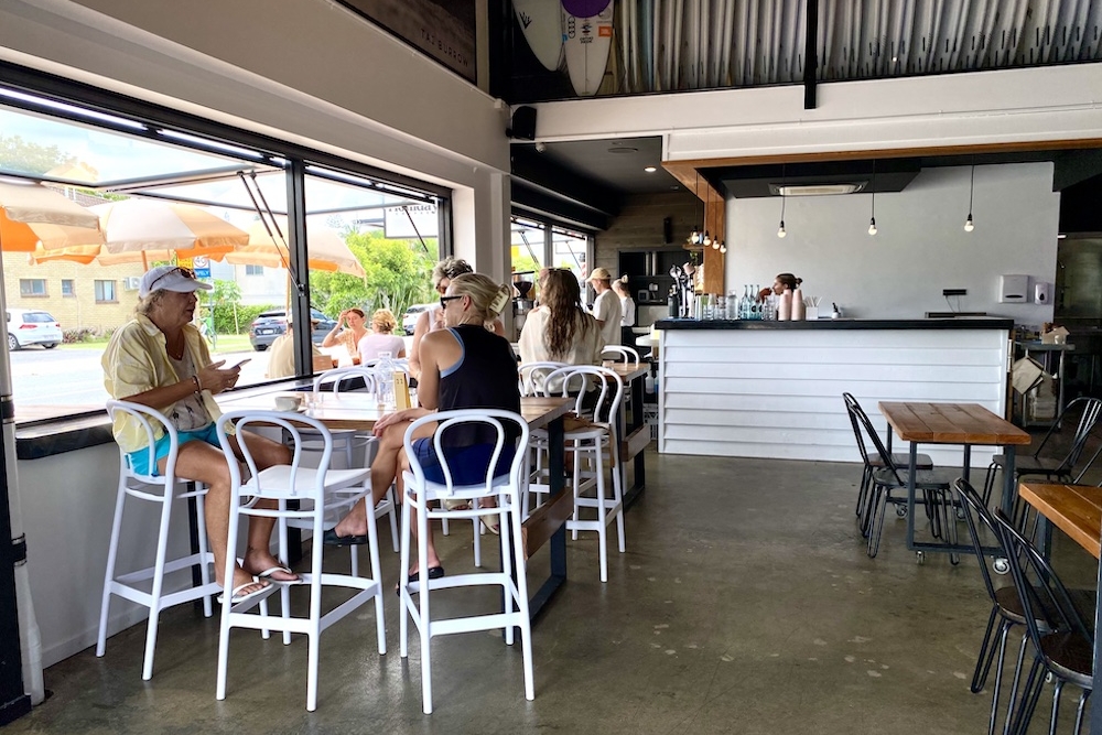 The Holliday. Coffee, Nobby Beach
