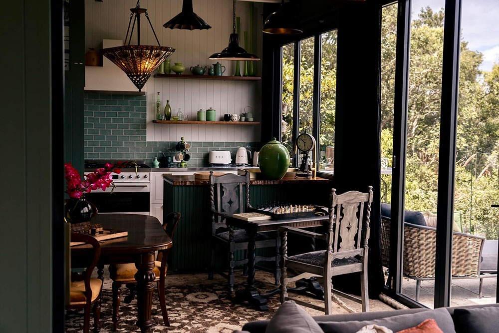 Tiny house kitchen The Jardin Collective Beechmont