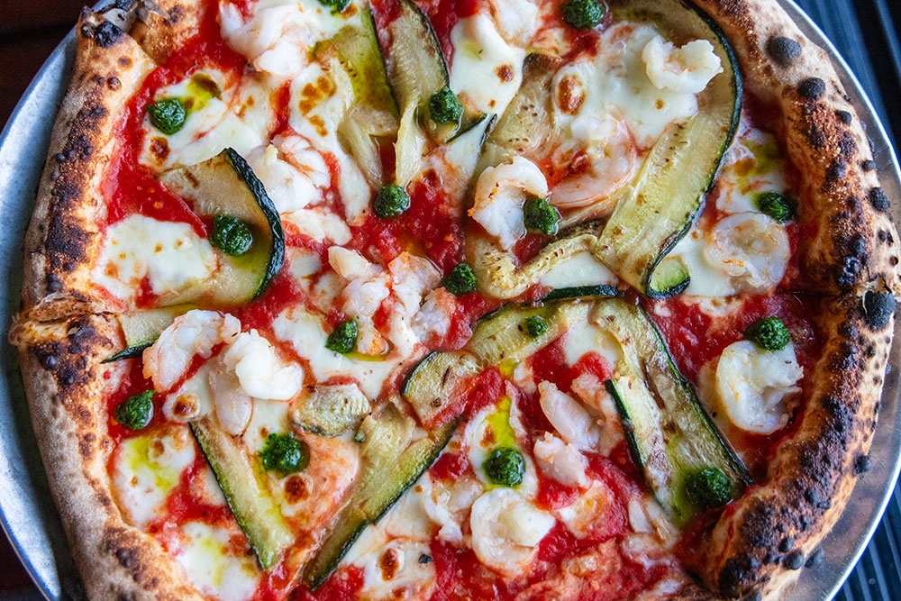 Pizza at Kirra Beach House